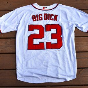 Corey Dickerson " Big Dick " White Washington Nationals Jersey Adult Size